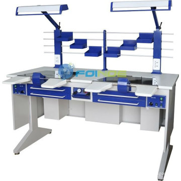 equipos de laboratorio dental (Modelo: Estación de trabajo (doble) AX-JT6) (CE aprobado)